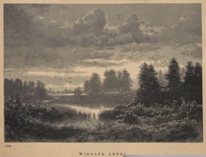 Summer Evening; Brzozowski, Feliks 1836–1892; 1885; illustration/graphic depicting birds and a