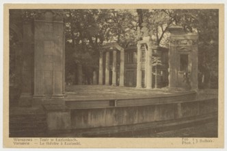Warsaw. Theatre in Lazienki Park, Jan Bulhak 1876–1950 photographer, St. Wojciech's Printing House
