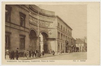 Warsaw. District Court. Varsovie. Palais de Justice, Bulhak, Jan 1876-1950 photographer, Tanski,