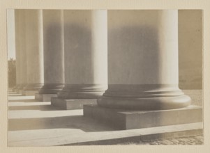 Vilnius. Colonnade of the Cathedral's pediment; photograph in the album Vilnius Temples, volume 1,