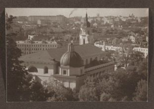 Cathedral. General view; photograph titled Vilnius, volume 1, Bulhak, Jan 1876–1950, panorama of