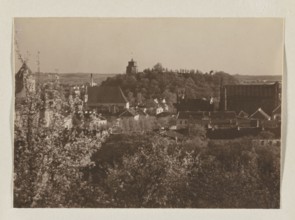 Castle Hill; photograph, Bulhak, Jan 1876–1950, Vilnius, 1912; panorama of Vilnius, Castle Hill;
