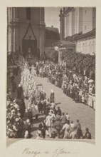 Procession at St. John's Church; photograph, Bulhak, Jan 1876–1950, St. John's Church Vilnius,