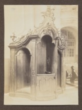Confessional in the Dominican Church; photograph, Bulhak, Jan 1876–1950; Dominican Church of the