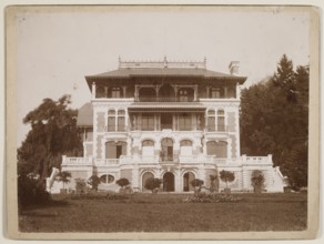 Ignacy Jan Paderewski's villa in Riond-Bosson in Switzerland — general view from the garden,
