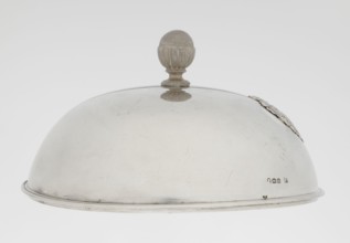 Platter lampshade by Digby & Smith, Benjamin fl. 1802–1807, goldsmith. Silver hemispherical