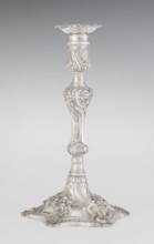 Single-candle candlestick by William Cafe fl. 1757–ca.1802, 1763/1764. Rococo, George II style;