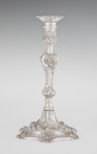 Single-candle candlestick, William fl. 1757–ca. 1802 goldsmith, rococo, scrap - purchase, plant