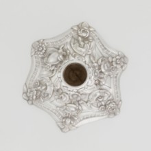 Single-candle candlestick by William Cafe fl. 1757–ca. 1802, rococo, Georgian/George II style,