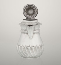 Coffee pot by John Septimus Beresford London goldsmith, active 1880–89. Pear-shaped jug, spirally