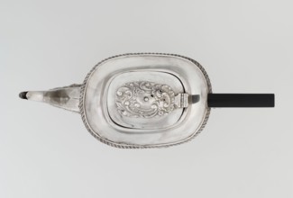 Teapot by Henry Moreton fl. 1899–1930s, factory owner and goldsmith; neo-Rococo style, silver,