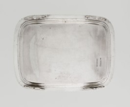 Tray on legs by William Bennet fl. 1796–1825, goldsmith. English Regency style, 1811/1812, London,