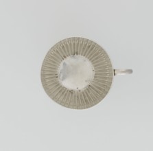 Cup and saucer by Dixon, James & Sons Sheffield; goldsmiths; fl. from 1806. Hemispherical cup and