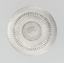 Hemispherical cup and saucer by Dixon, James & Sons Sheffield; goldsmiths; fl. 1806–, maker's mark