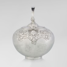 Buliera kettle for boiling water by Benjamin Gignac fl. 1745–1774, goldsmith. Rococo/rocaille style