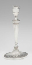 Two-candle candelabrum by Charles Hougham fl. 1769–1793, goldsmith. Classicism/Georgian, George III