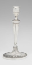 Two-candle candelabrum by Charles Hougham fl. 1769–1793. Classicism/George III Georgian style;