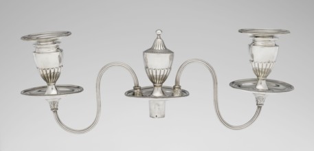 Two-candle candelabrum by Charles Hougham fl. 1769–1793, goldsmith, classicism/George III/Georgian