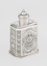 Tea caddy by Nash, Bowles fl. 1720–ca.1725 goldsmith; rococo style; made to contain loose-leaf tea.