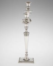 Classicist Two-Armed Candelabra, Schofield, John fl. 1776–1796 goldsmith; classicism,
