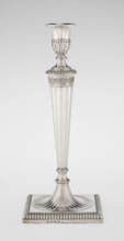 Classicist Two-Armed Candelabra, Schofield, John fl. 1776–1796 goldsmith, classicism, Georgian /