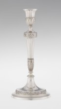 Single-candle candlestick by John Schofield fl. 1776–1796. Classicism/Georgian/George III style.