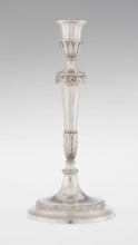 Single-candle candlestick by John Schofield fl. 1776–1796. Classicism/Georgian, George III style.