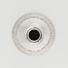 Single-candle candlestick by John Schofield fl. 1776–1796. Classicism/Georgian style with acanthus