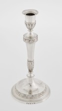 Single-candle candlestick by John Schofield fl. 1776–1796. Classicism/Georgian, George III style.