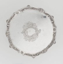 Leg tray. Maker: Robert Harper fl. 1853–1869; firm: Harper & Son London; goldsmith's firm; fl.