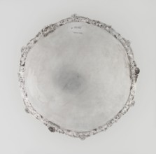 Leg tray by Robert Harper fl. 1853–1869, maker; Harper & Son London, goldsmith's firm, fl.