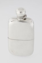 Hip flask by Unite, George & Sons Birmingham; goldsmith's firm; fl. 1825–1928. So-called cuboid hip