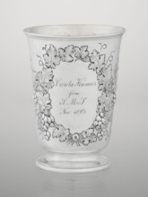 Conical silver mug on a circular foot by Barnard, Edward & Sons Ltd London; goldsmiths; fl. ca.