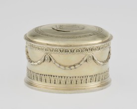Toilet box, maker: Thomas I Pitts fl. 1755–ca. 1793, goldsmith; style: Classicism/Georgian/George