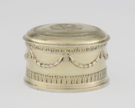 Toilet box; maker: Thomas I Pitts fl. 1755–ca. 1793; goldsmith. Classicism/Georgian, George III