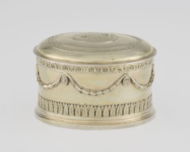Toilet box by Thomas I Pitts fl. 1755–c.1793, goldsmith; Classicism style; 1780/1781, London,