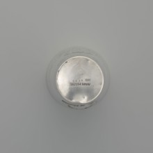 Art Nouveau conical mug by Jezler & Co. Schaffhausen; silversmith; est. 1822. Relief ornament of