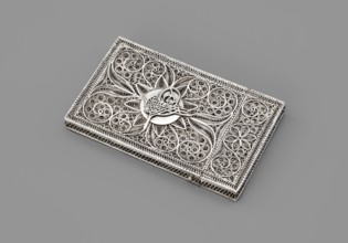 Business card holder, unknown goldsmith; Paderewski, Ignacy Jan 1860–1941 mentioned in provenance;
