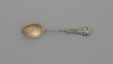 Souvenir spoon, Mechanics Sterling Co Attleboro; goldsmith's firm; fl. 1896–1955. Souvenir spoon