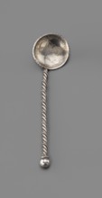 Souvenir spoon, Paderewski, Ignacy Jan 1860–1941, Souvenir spoon with a scoop from the papal medal