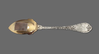 Dessert spoon, Durgin Co Concord; goldsmith's firm; fl. 1853–1924. Dessert spoon with an ovoid