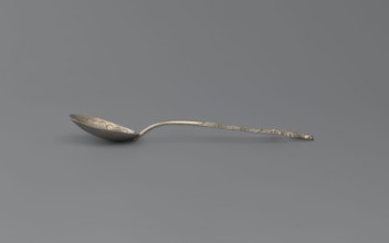 Souvenir spoon, Paderewski, Ignacy Jan 1860-1941 creator unknown, Silver souvenir spoon with a