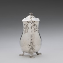 Jug, Holke, Marcin fl. ca. 1765–ca. 1792 goldsmith, tableware, flowers, before 1792, Poland,