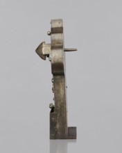 Four-bolt door lock with key. A lock of good locksmithing workmanship, from the beginning of the