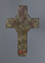 Cross from the binding of a liturgical book or processional, liturgies, processions, enamelling,