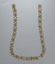Necklace, rosette motif, jewelry, women's accessory, mid-19th century, Italy, weight 16.57 g,