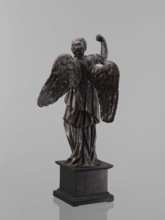 Statue - Angel, Renaissance, 16th century. Figure of a standing angel with his right hand raised,