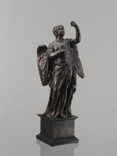 Statue - Angel, Renaissance. Figure of a standing angel with his left hand raised, the other raised