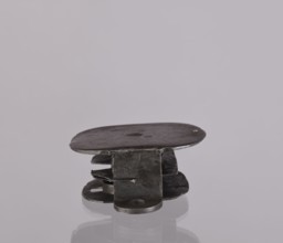 Lock register. The register on the bottom plate is in the form of an irregular oval, with two