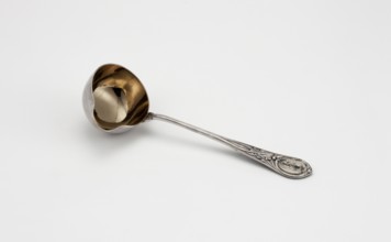 Sauce spoon by Grachev Brothers St. Petersburg; silversmith's factory; fl. 1866–1918.